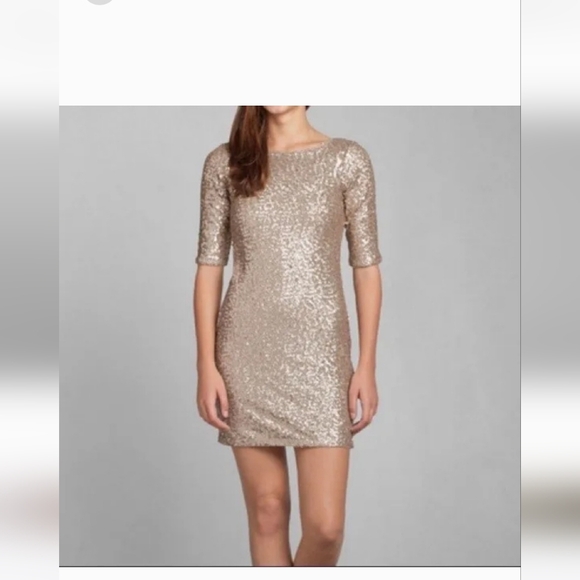 Abercrombie gold sequin medium dress - Picture 6 of 6